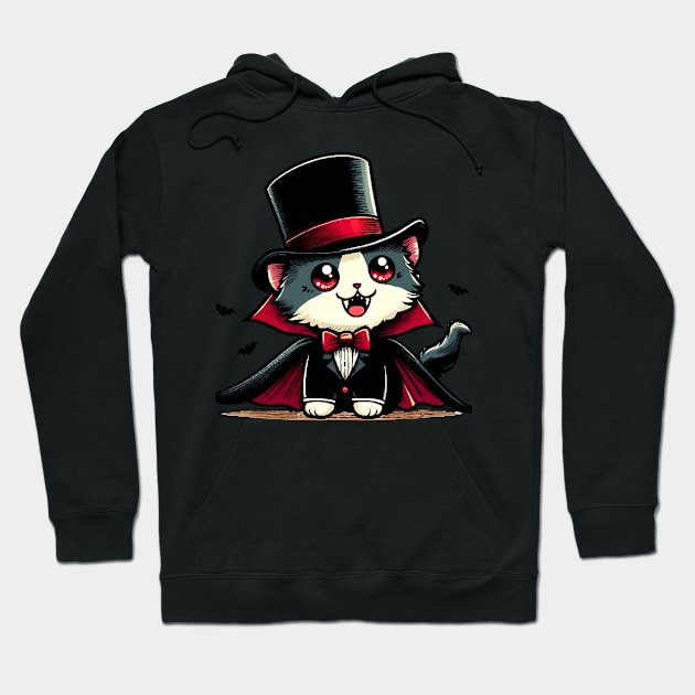 Vampire cat Hoodie by NightvisionDesign